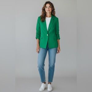 Jules & Leopold Women’s Green Blazer Jacket